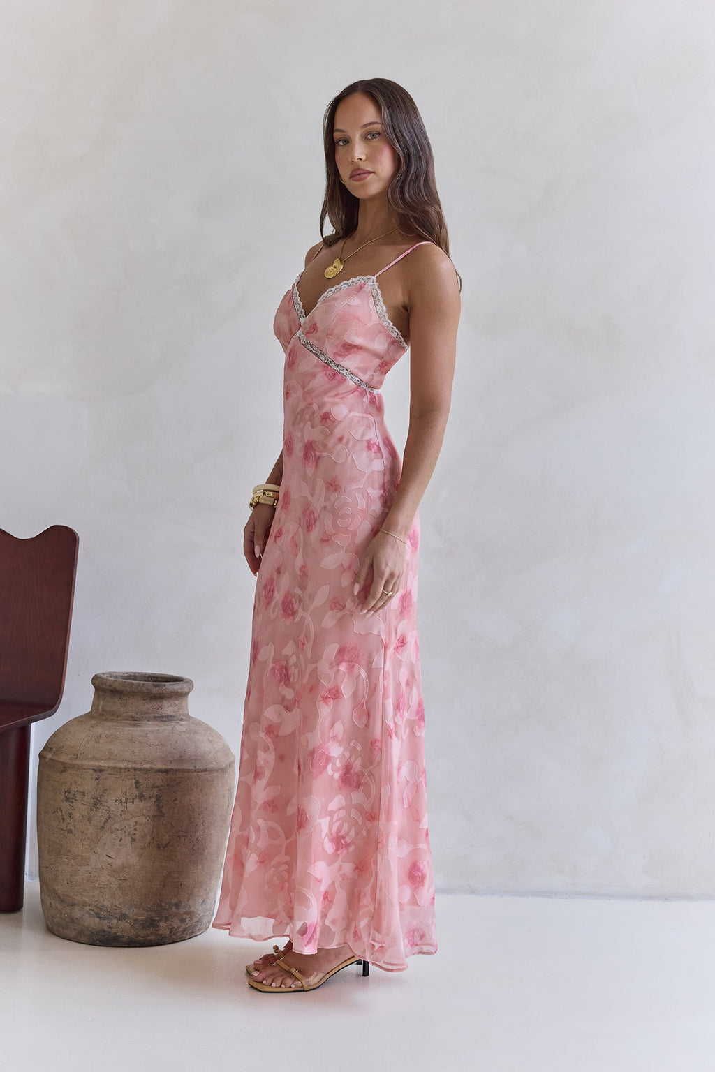 Harmonious Days Maxi Dress Pink