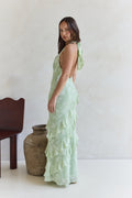 Dream Catchers Halter Maxi Dress Green