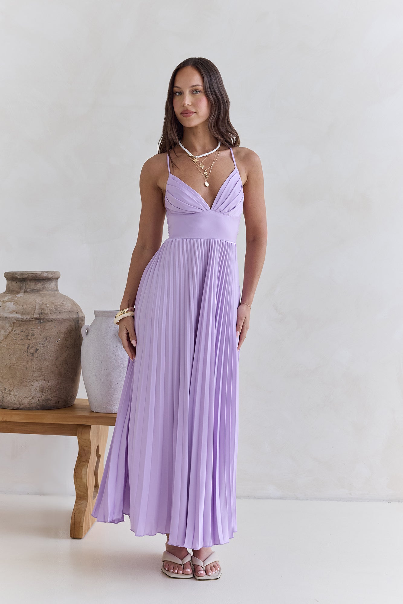 Sundown Rendezvous Maxi Dress Lilac