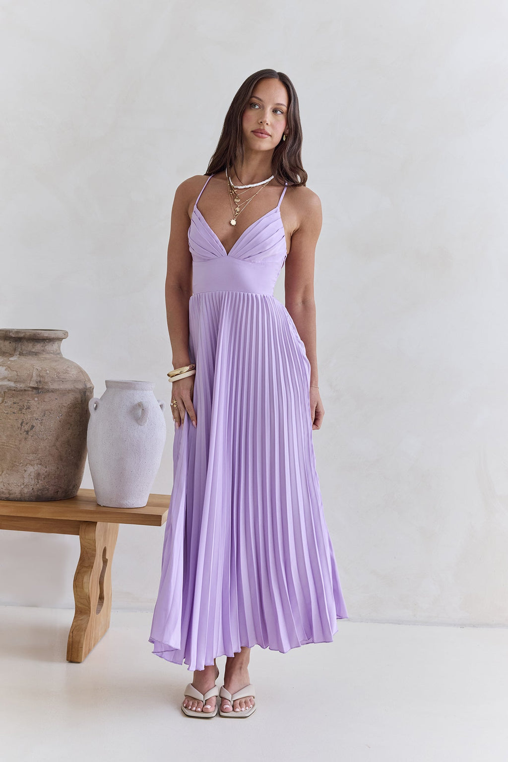 Sundown Rendezvous Maxi Dress Lilac