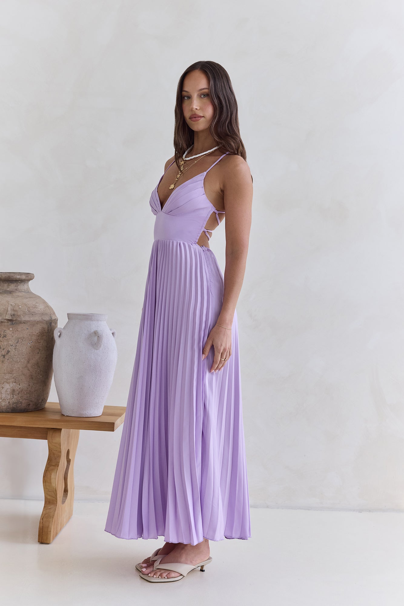 Sundown Rendezvous Maxi Dress Lilac