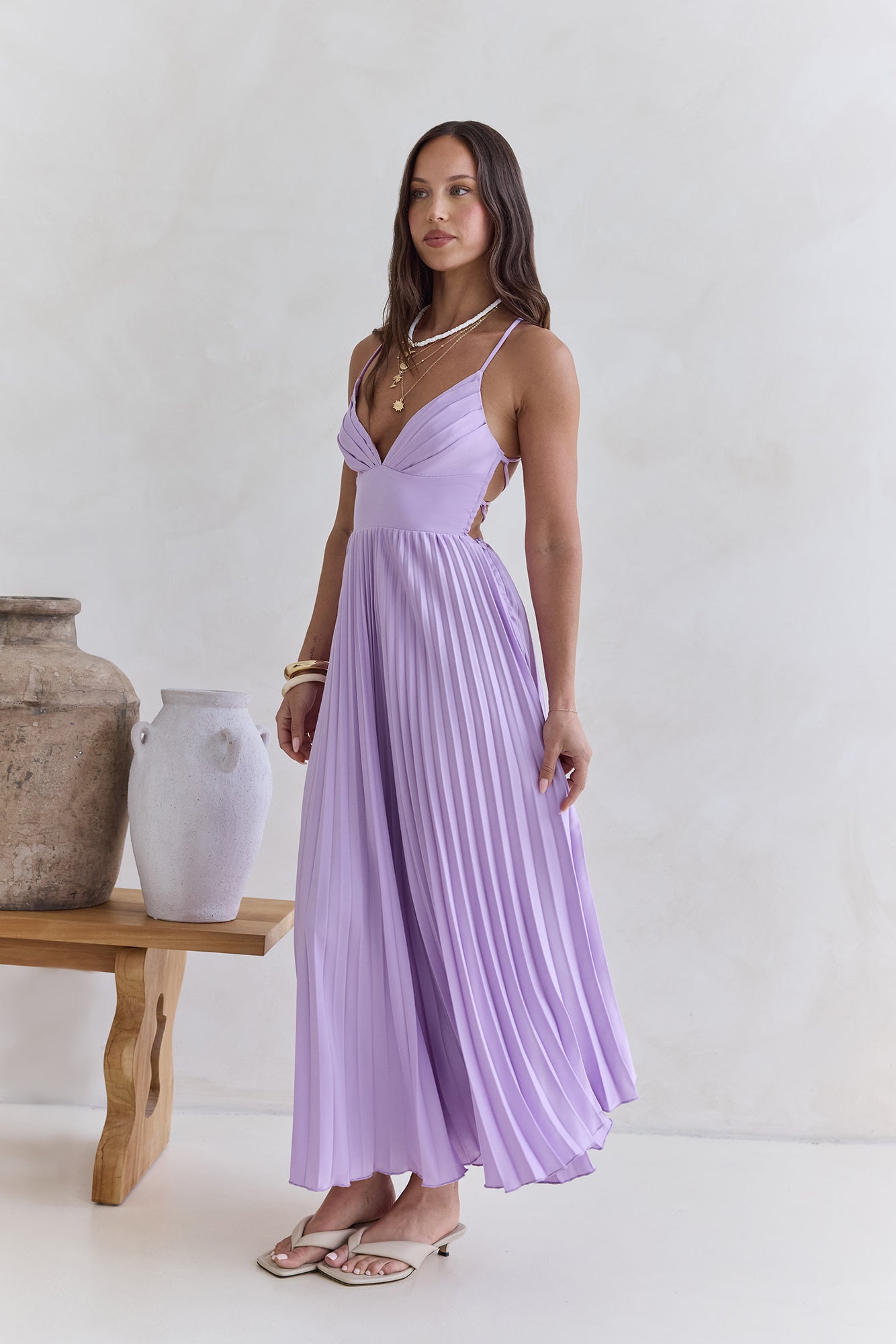 Sundown Rendezvous Maxi Dress Lilac