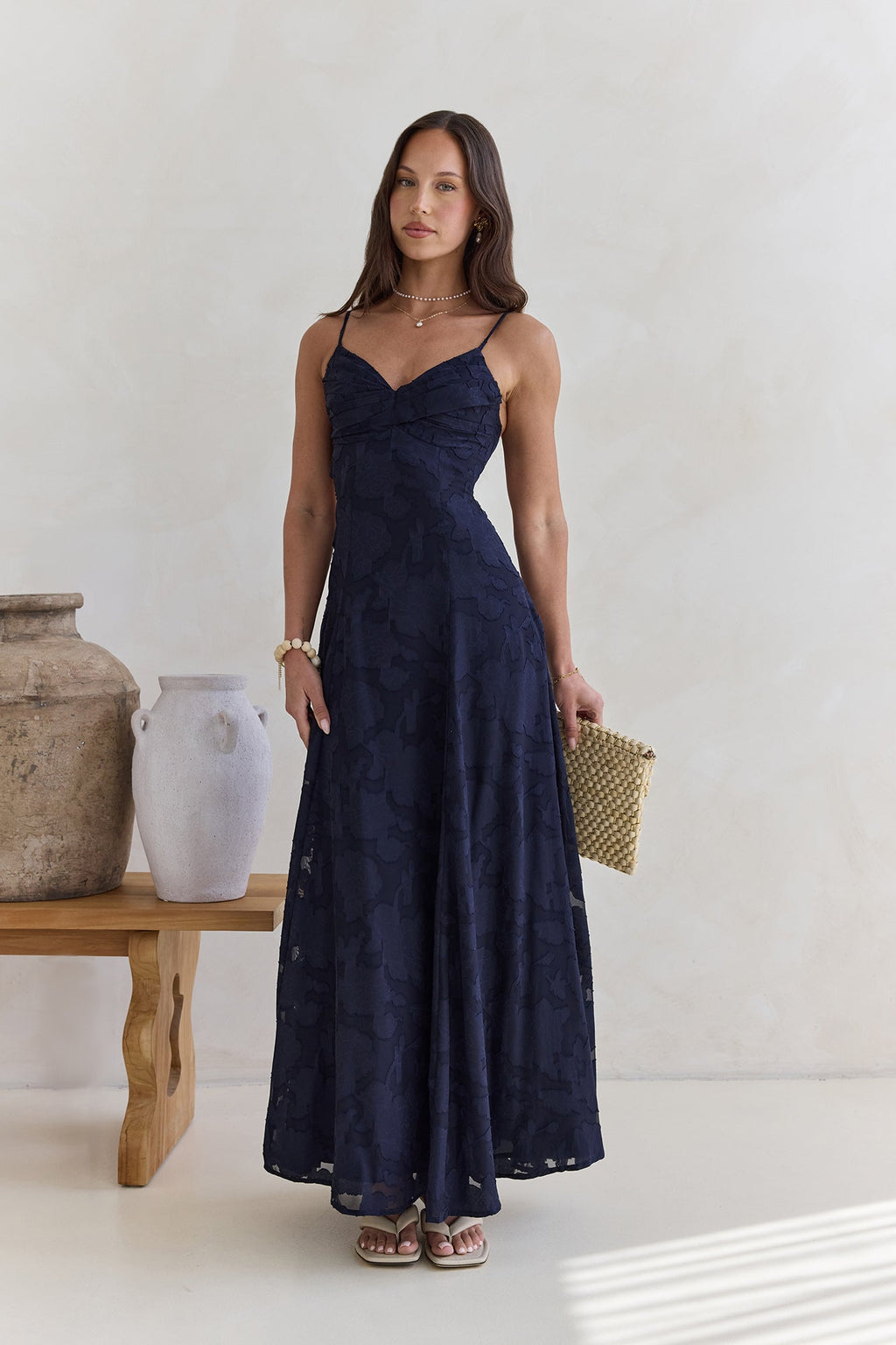 Lost In The Skies Maxi Dress Navy