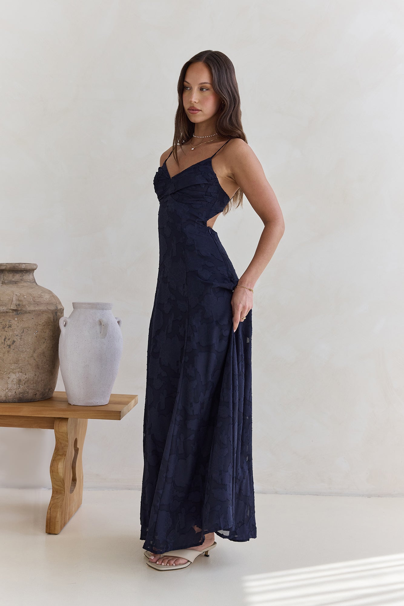 Lost In The Skies Maxi Dress Navy