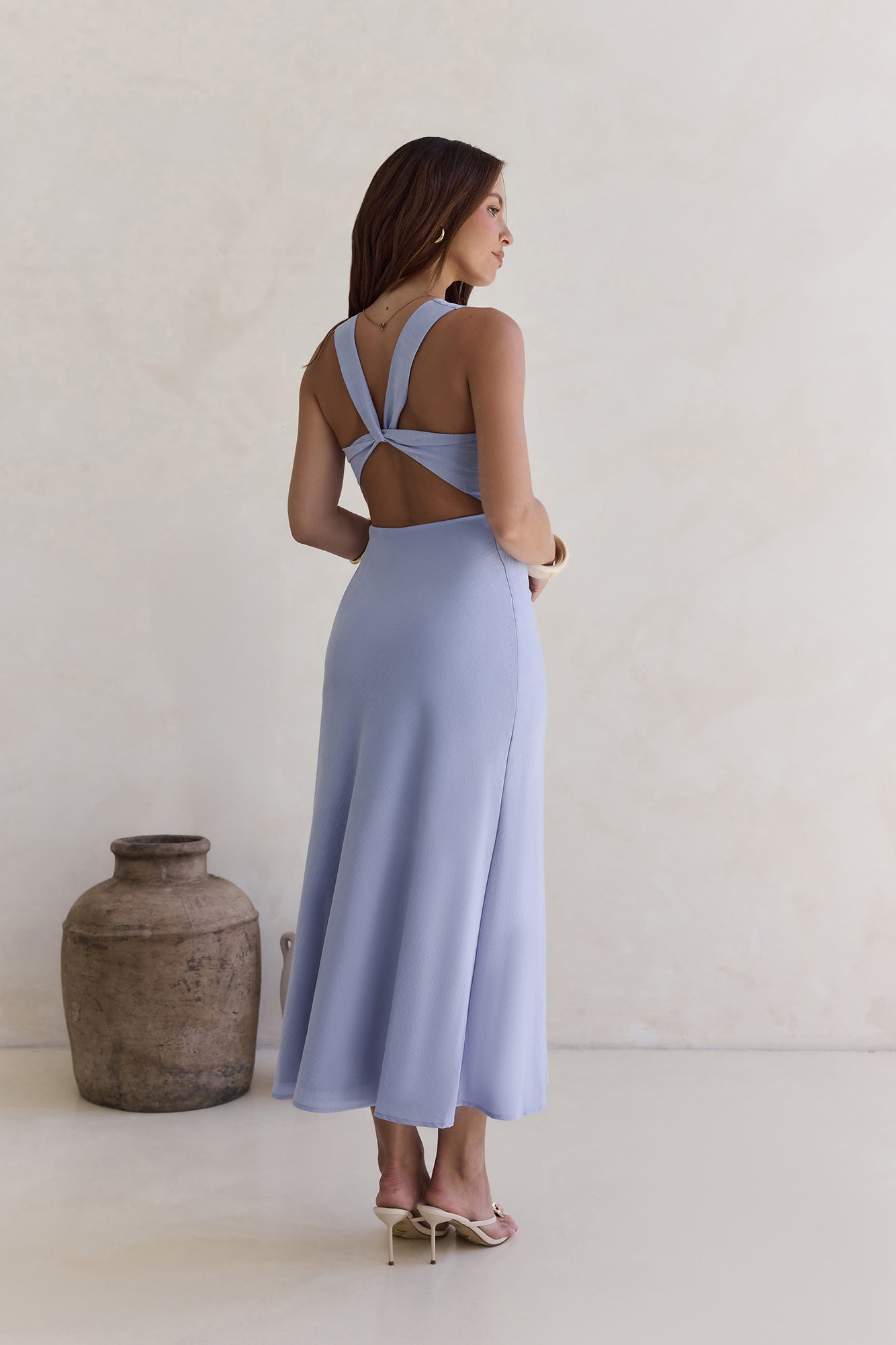 Dancing Till Dark Maxi Dress Blue
