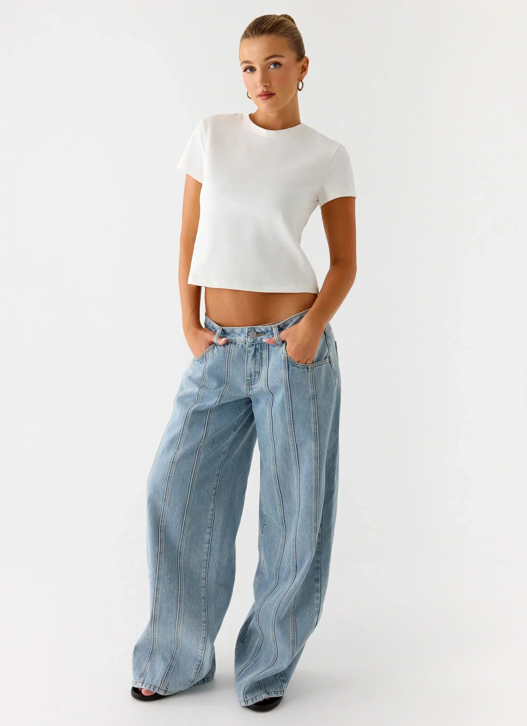 Lamont Baby Tee - White
