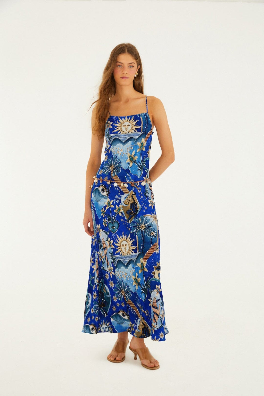 Blue Mystical  Maxi Dress