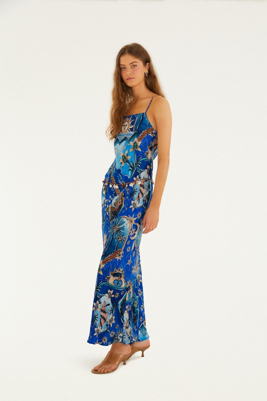 Blue Mystical  Maxi Dress