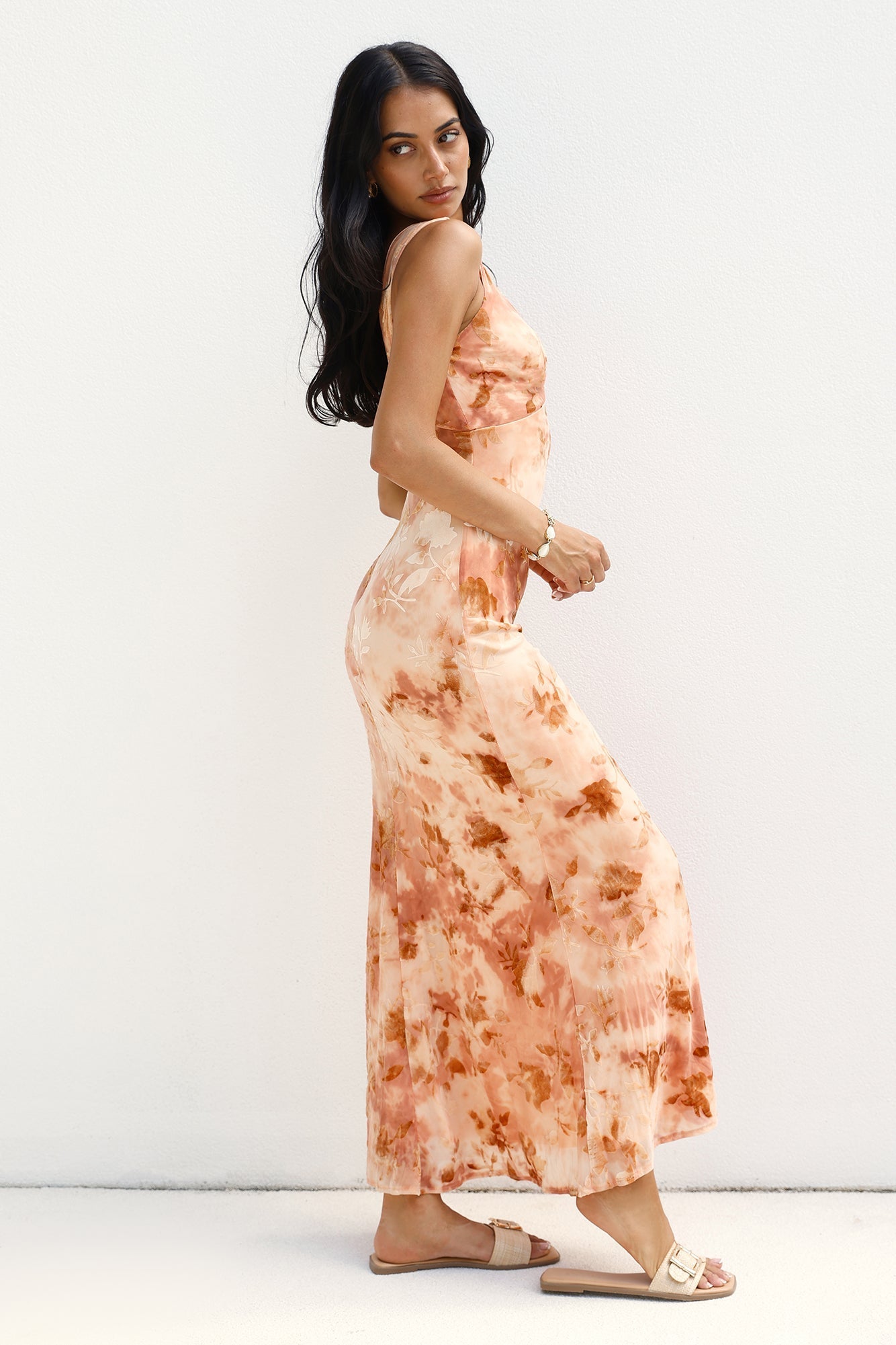 Seafoam Dreams Maxi Dress Orange