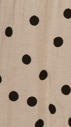 Wyomie Mini Dress - Natural / Black Polka