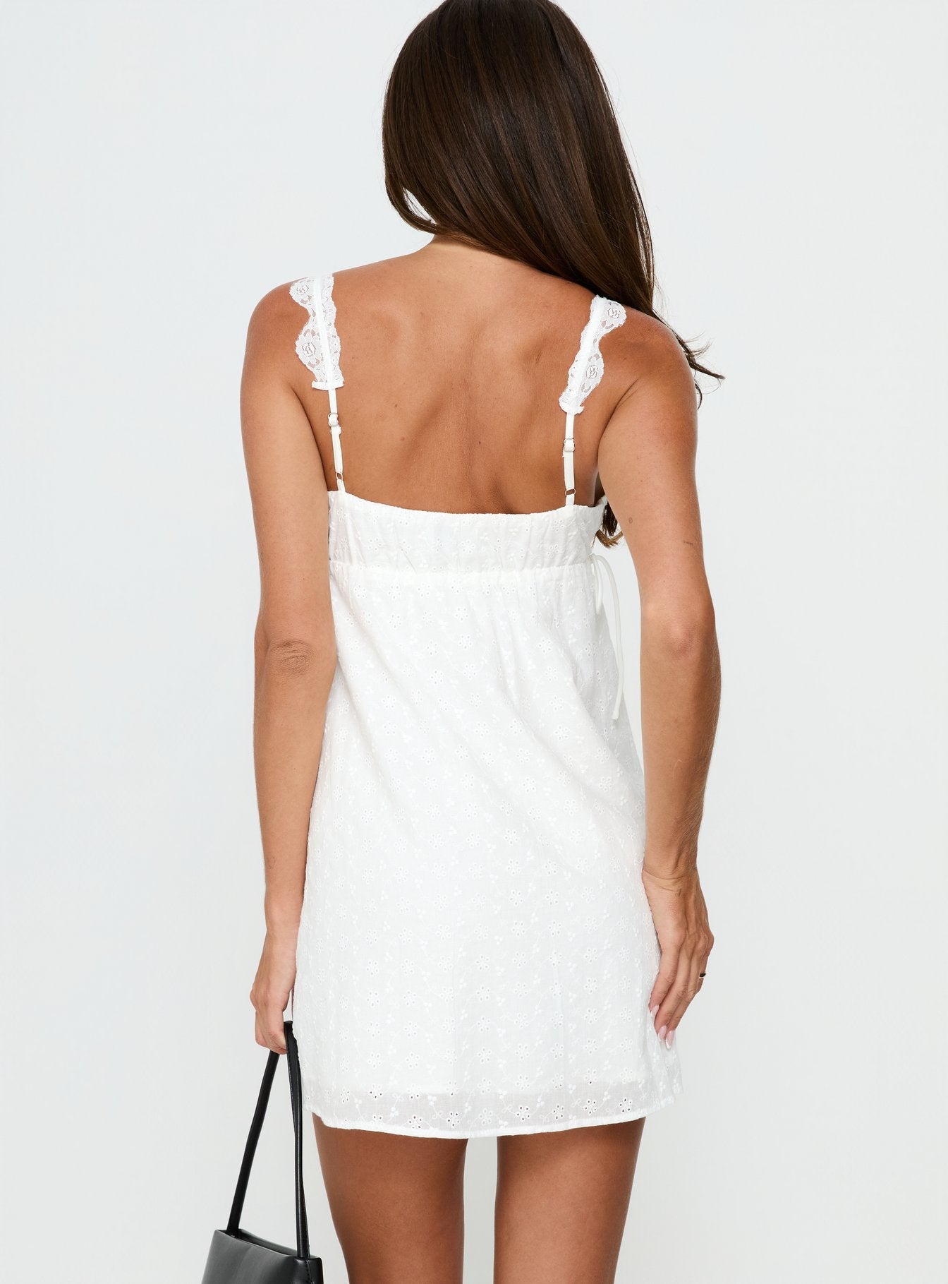 Serabella Anglaise Mini Dress White
