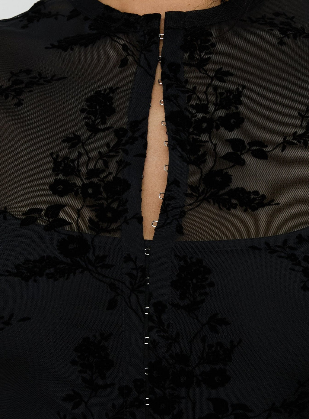 Kelira Keyhole Cutout Mini Dress Black