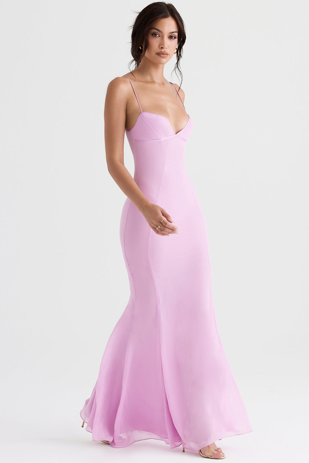 pink maxi dress
