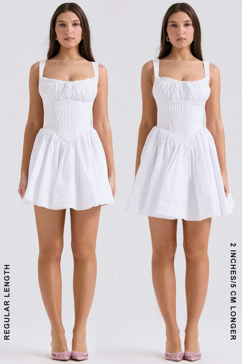 white cotton mini dress