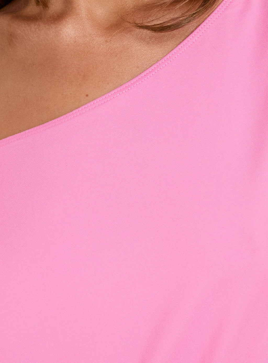 Ellah One Shoulder Drapey Mini Dress Pink
