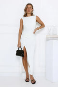 Country Air Midi Dress White