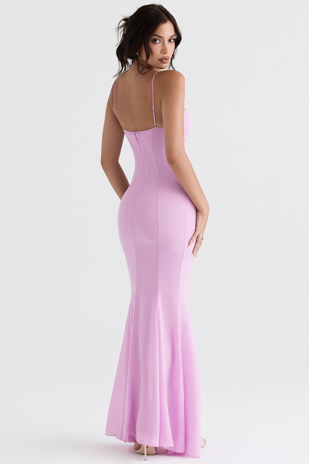 pink maxi dress