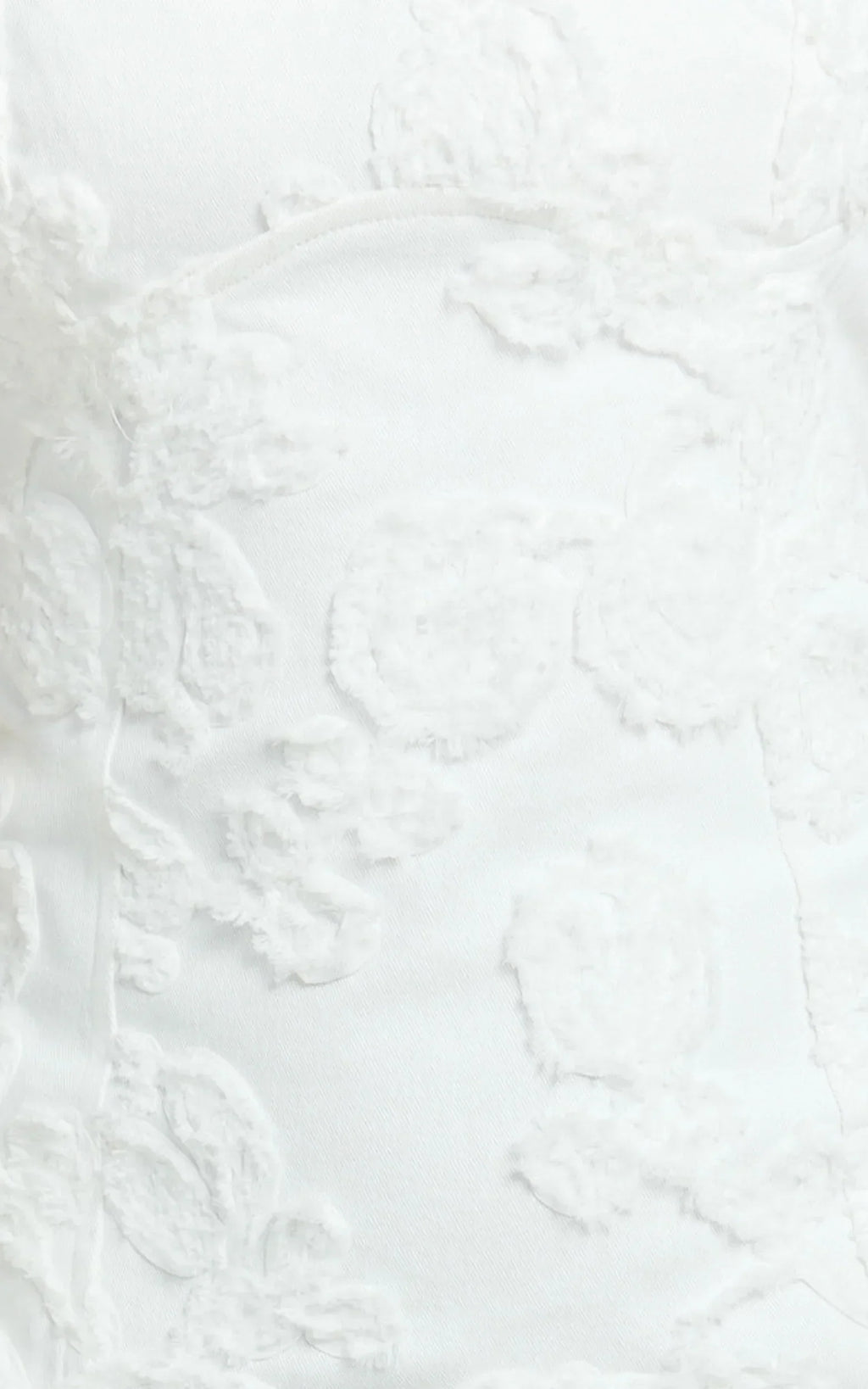 Tara Mini Dress - Embroidered Panel A Line Dress in White