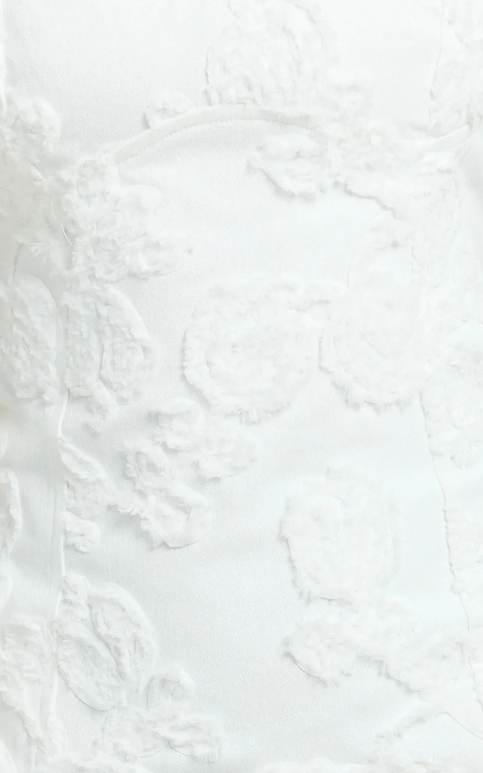 Tara Mini Dress - Embroidered Panel A Line Dress in White