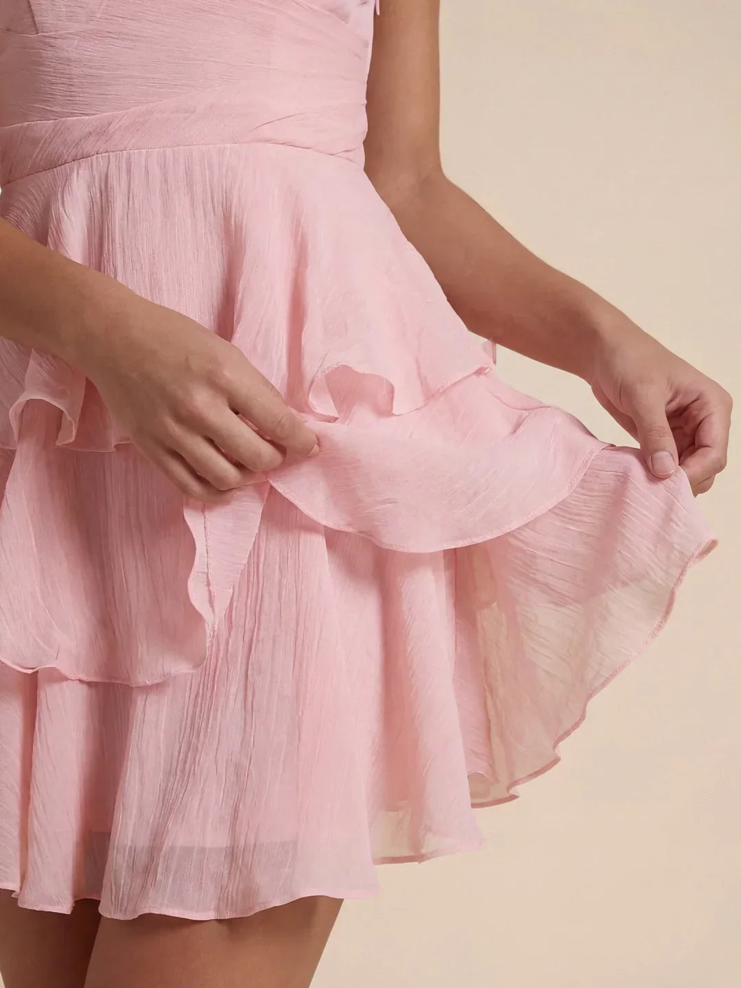 Layered Ruffle Mini Dress