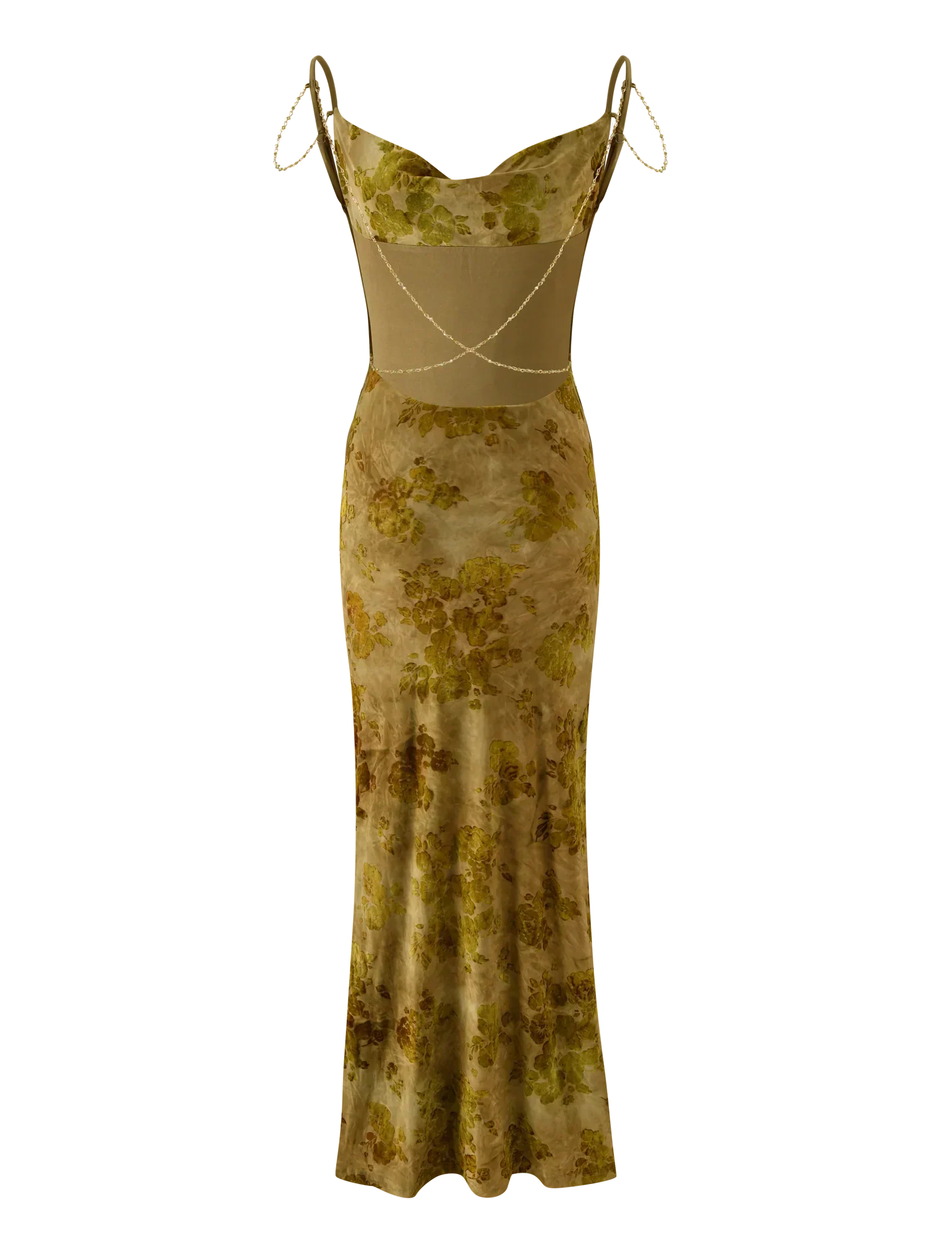 SPARROW MAXI DRESS - GREEN BURNOUT