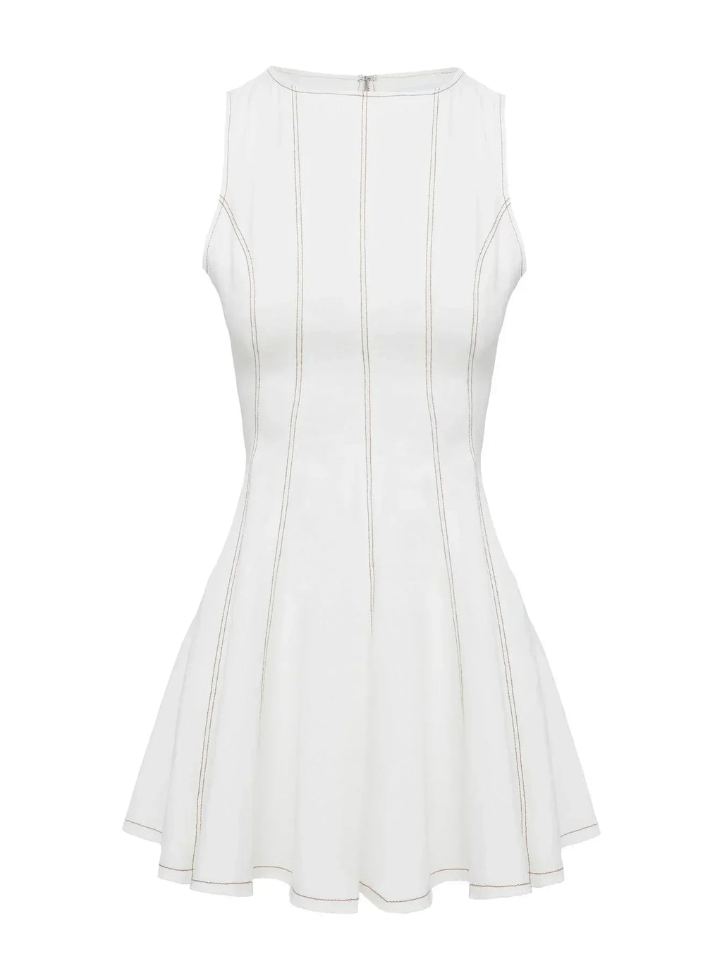 Composure Pleat Mini Dress White