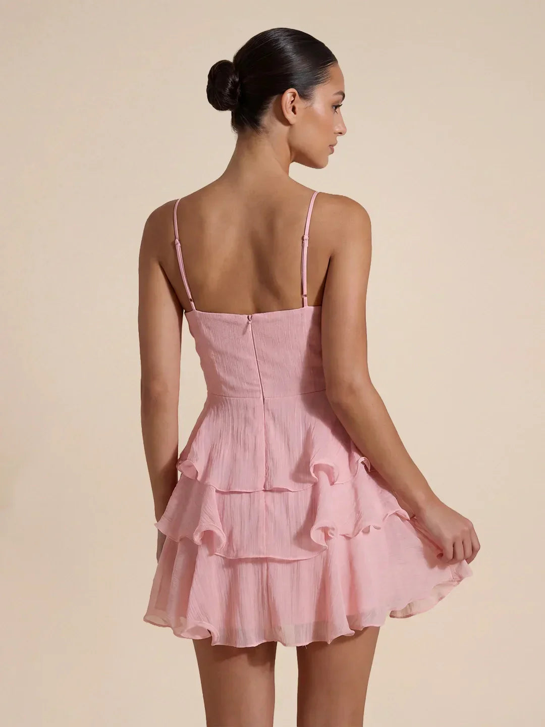 Layered Ruffle Mini Dress