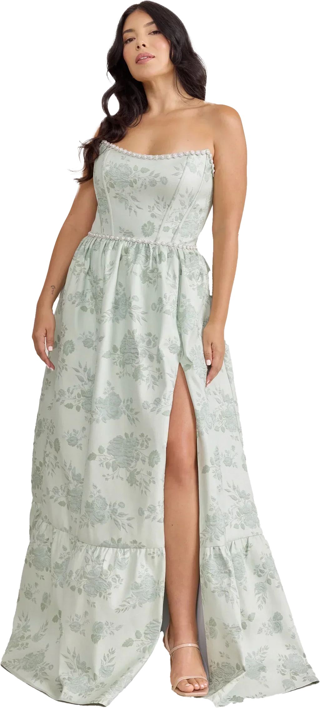 Ellapink Luxe Jacquard Dress | Made To Order