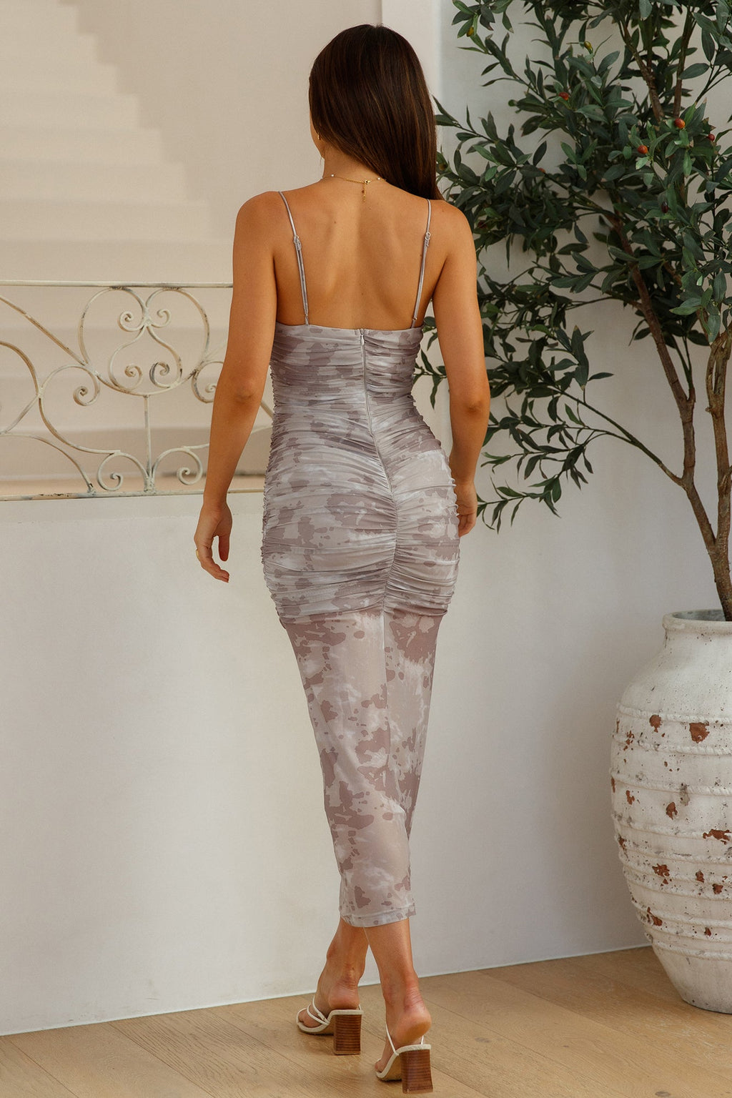 Heart Eyes Maxi Dress Grey