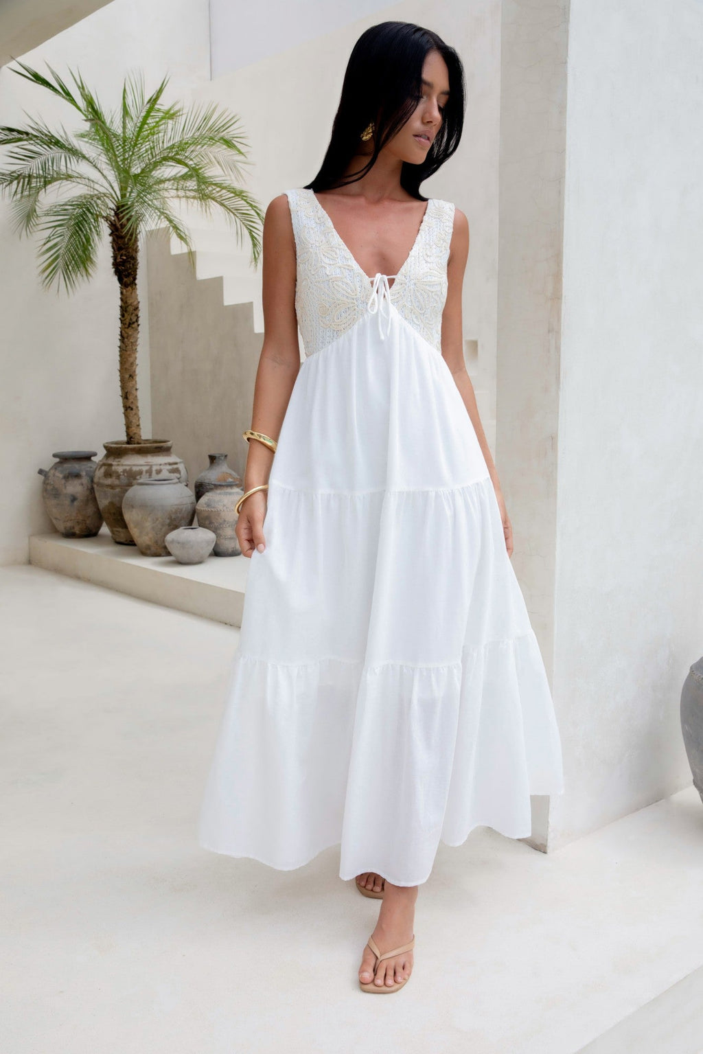 Lost In Your Love Maxi Dress White