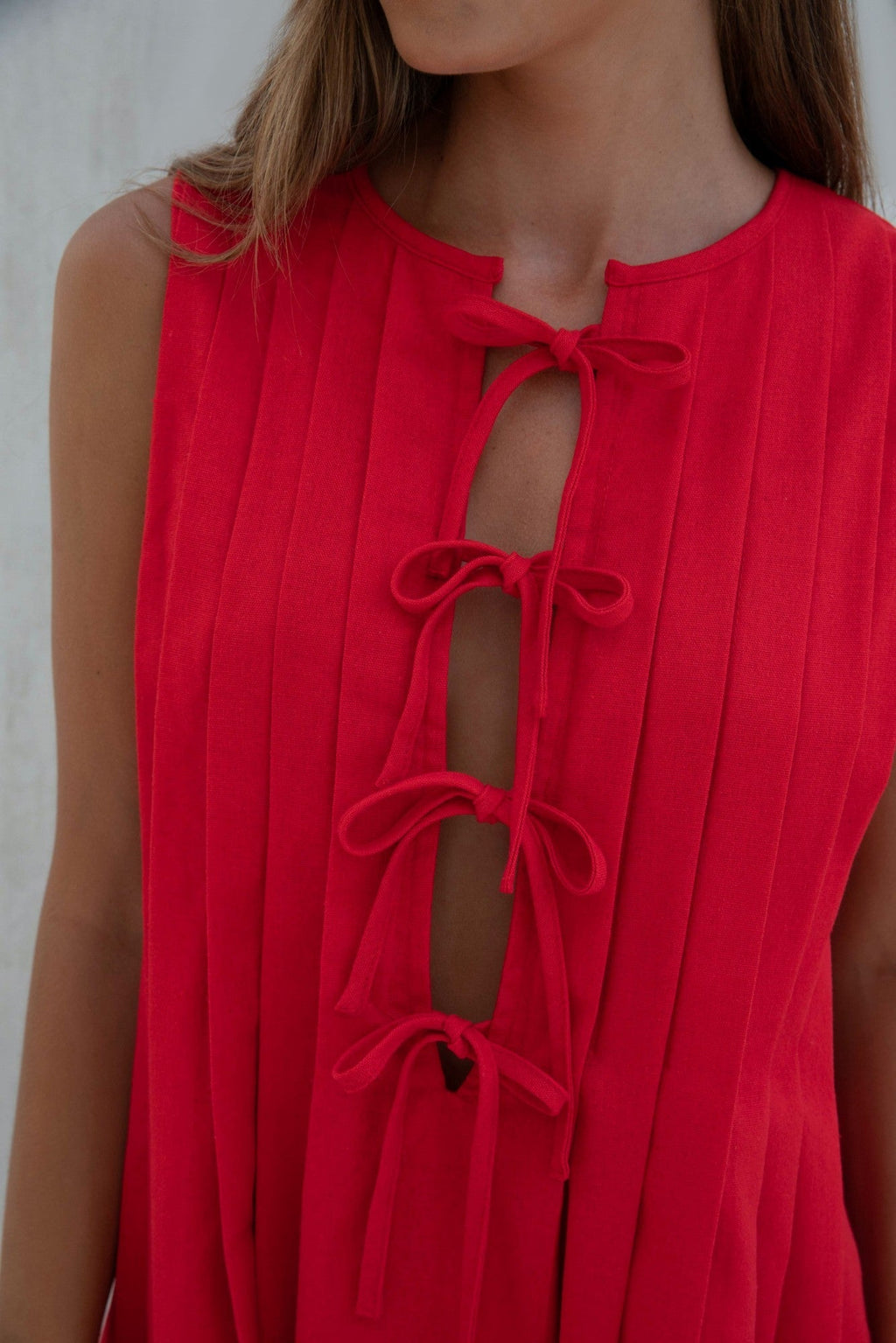 Citrine Delights Mini Dress Red