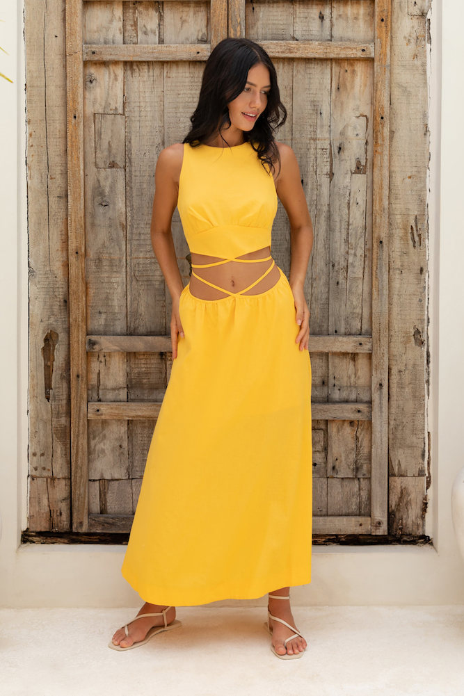 Lifetime Maxi Dress Yellow