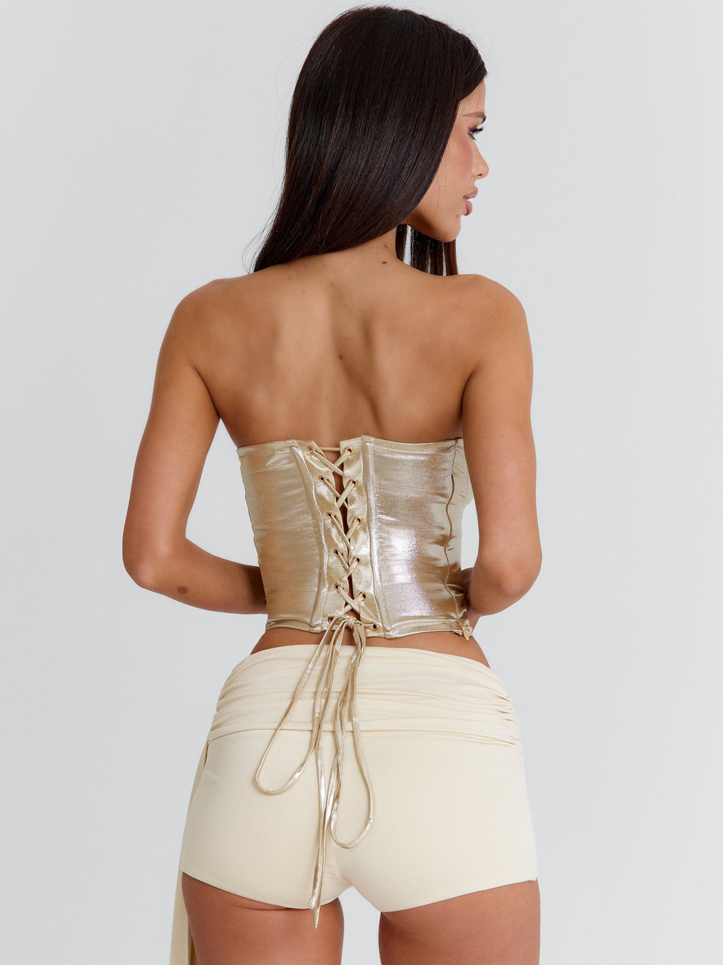 Ania Corset Top Gold
