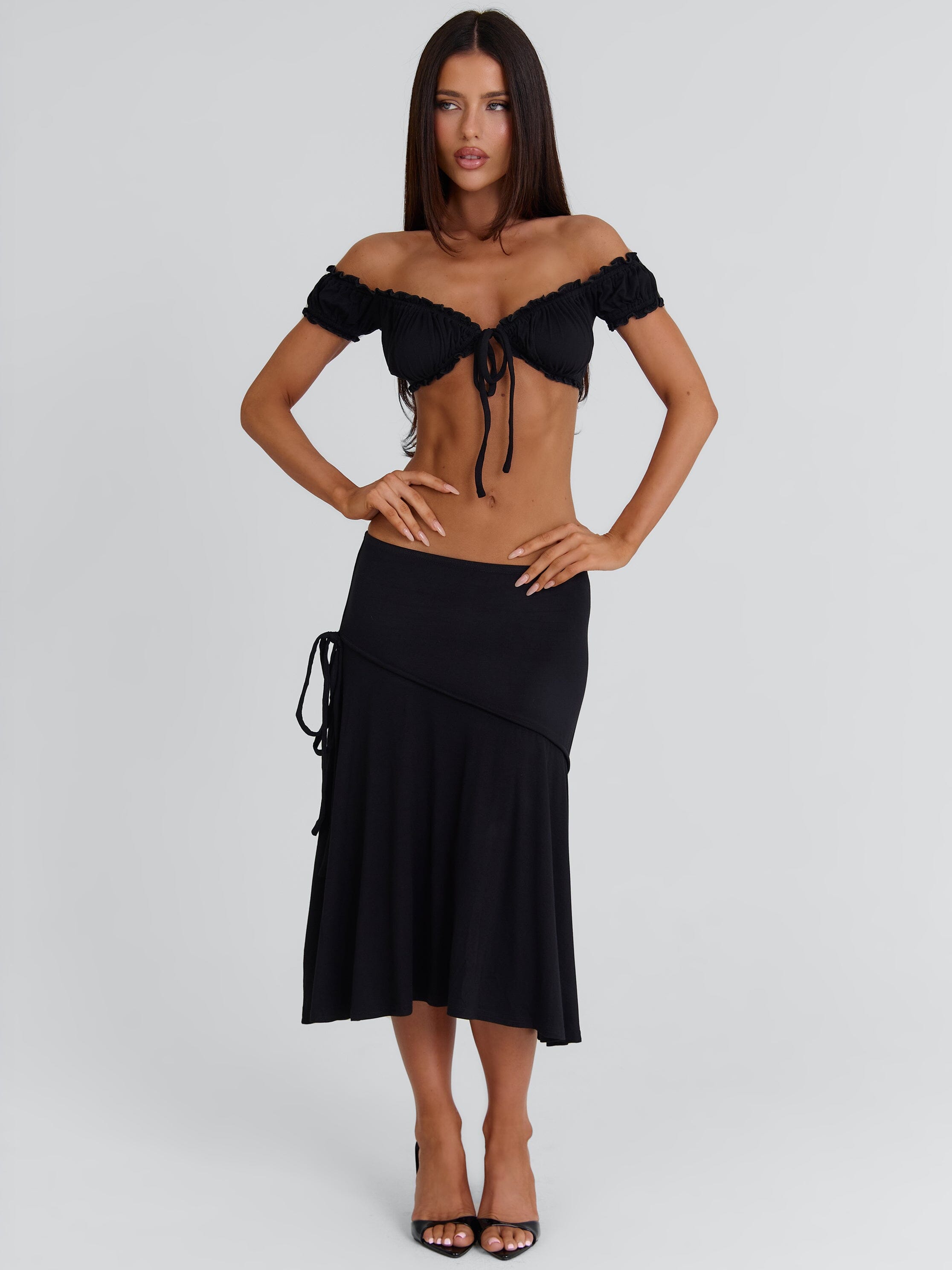 Arrielle Crop Top Black