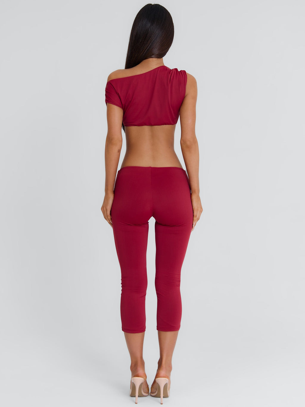 Atheena Crop Top Deep Red