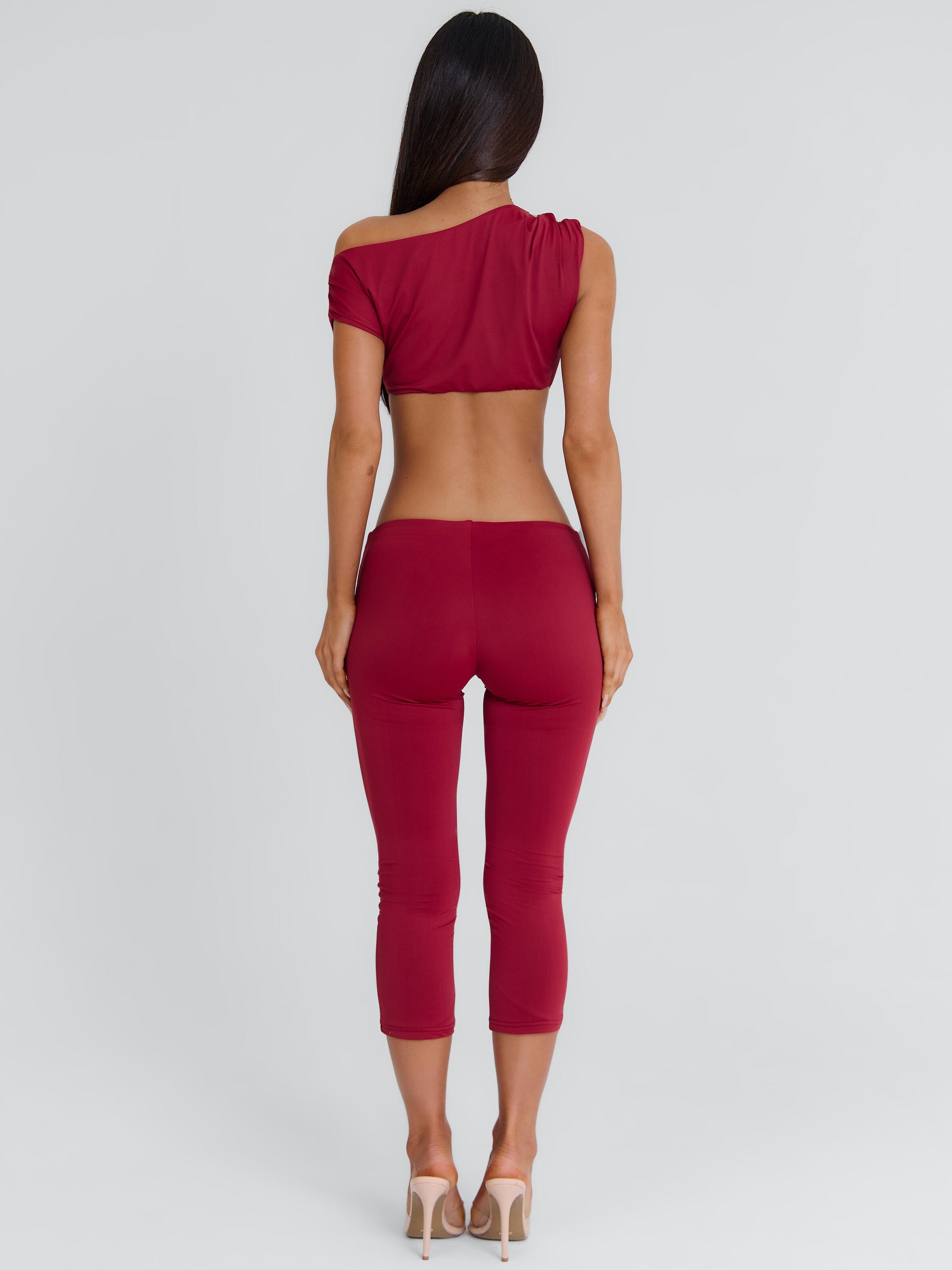Atheena Crop Top Deep Red