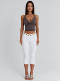 Azul Capri Pants White