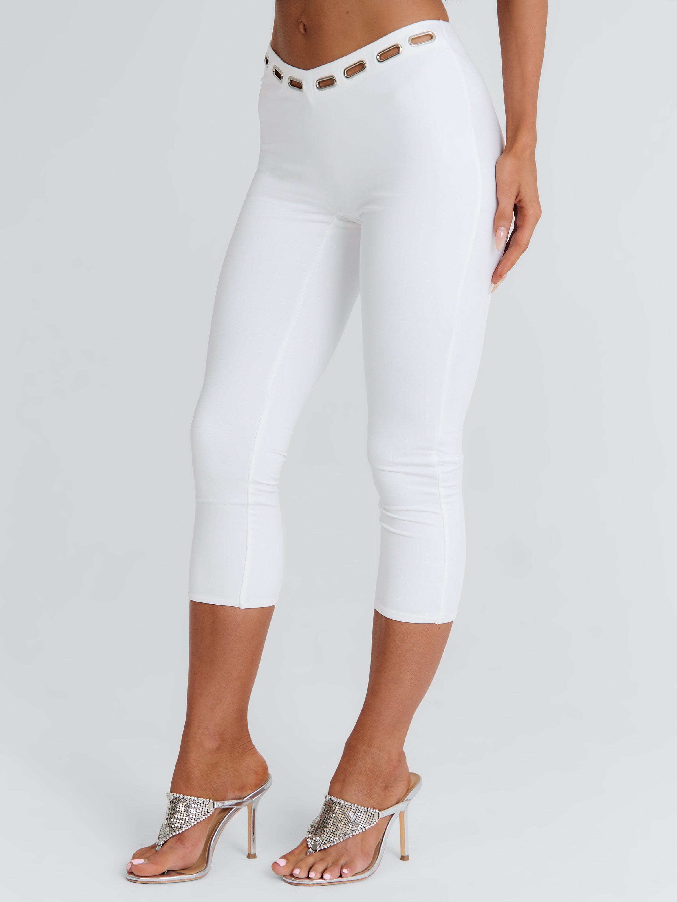 Azul Capri Pants White