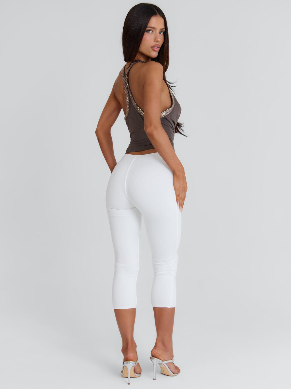 Azul Capri Pants White