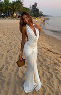 Be With You Forever Maxi Dress Off White
