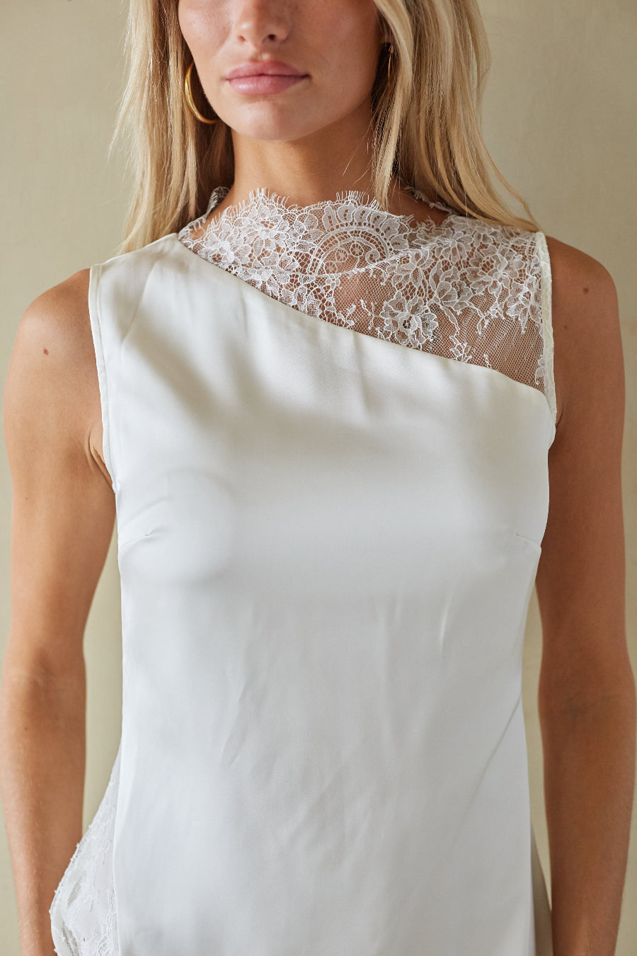 Carolina Lace Contrast Mini Dress