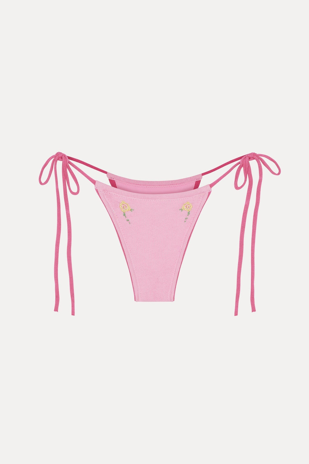 Divine Knit Skimpy Bikini Bottom - Strawberry Lemonade