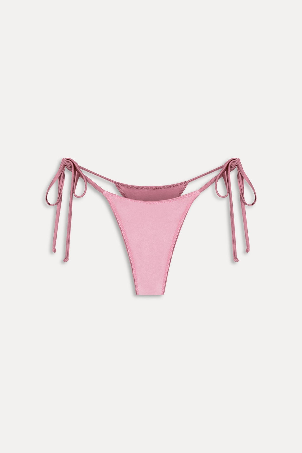 Divine Satin Skimpy Bikini Bottom - Sunset Pink