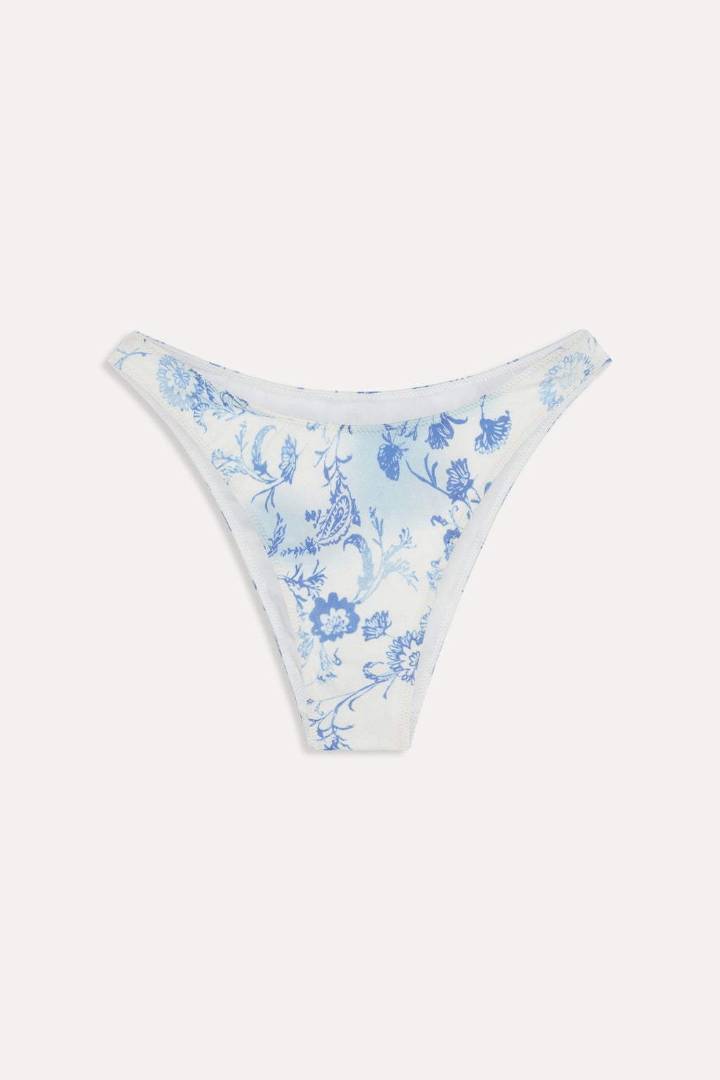 Dove Satin Bikini Bottom - Fleur de Bleu