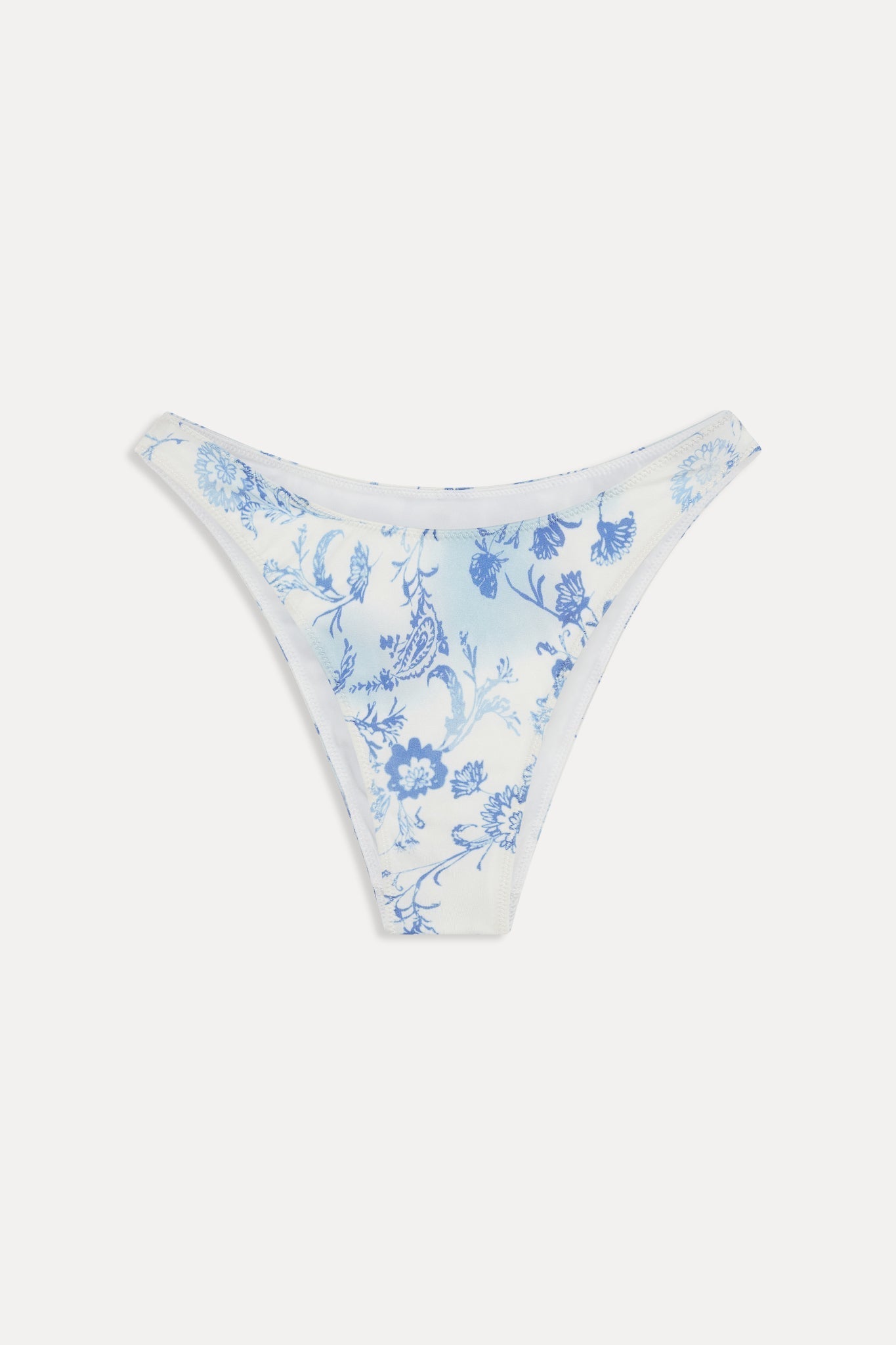 Dove Satin Bikini Bottom - Fleur de Bleu