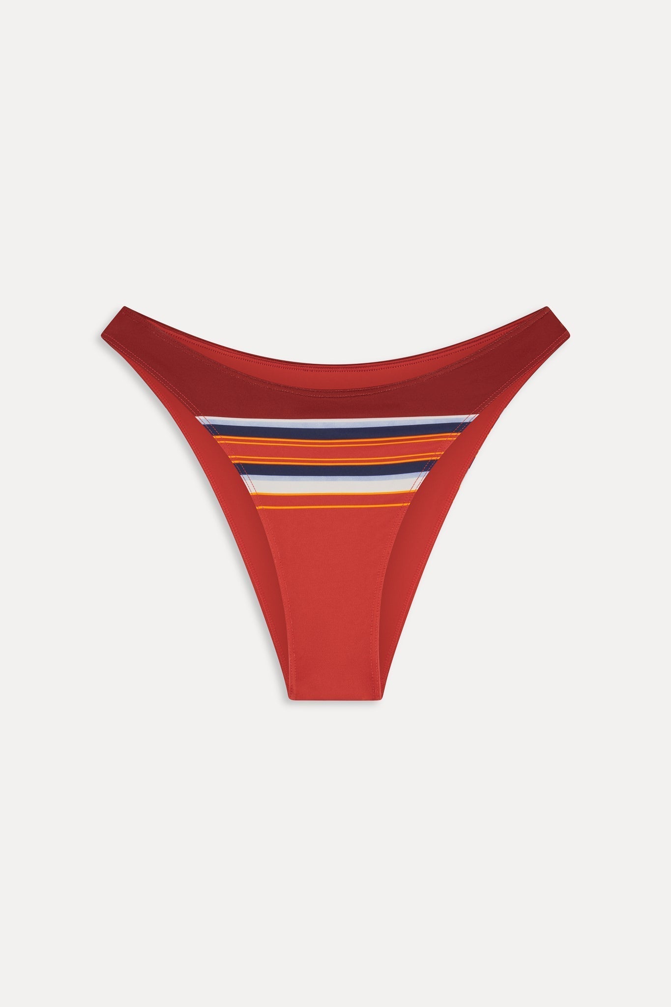 Dove Striped Bikini Bottom - Sandstone