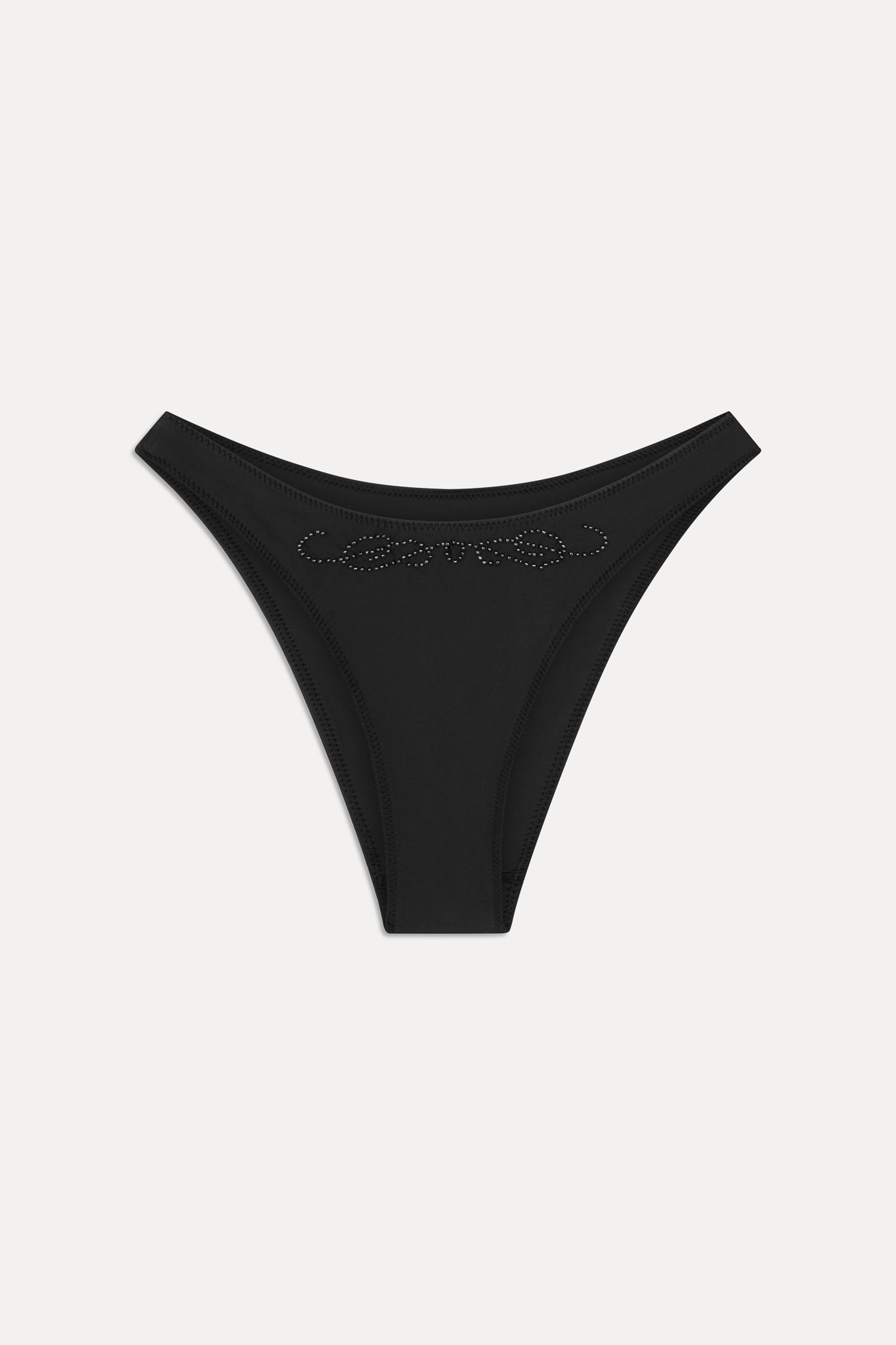 x JENNIE Dove Beaded Bikini Bottom - Black