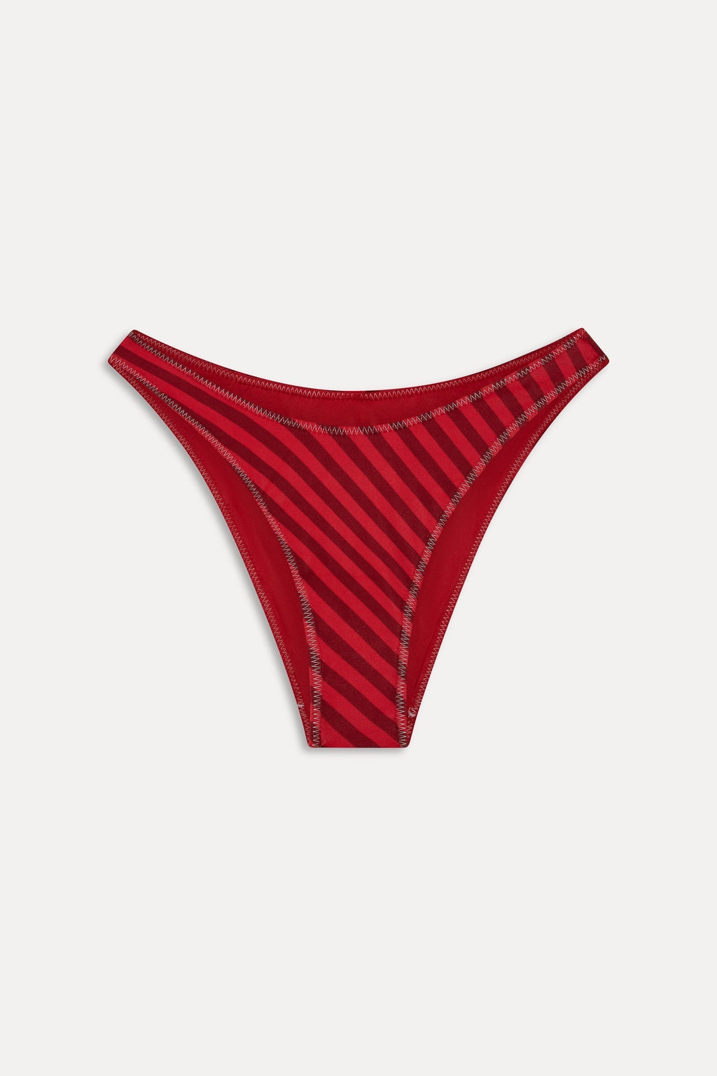 x JENNIE Dove Satin Bikini Bottom - Spring Stripe