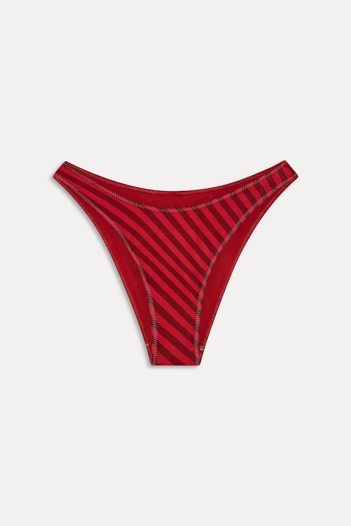 x JENNIE Dove Satin Bikini Bottom - Spring Stripe