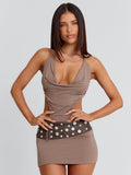 Elly Mini Dress Brown